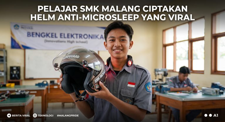 Bikin Bangga! Pelajar SMK Asal Malang Ciptakan Helm Anti-Microsleep, Viral Hingga Dilirik Investor Jepang